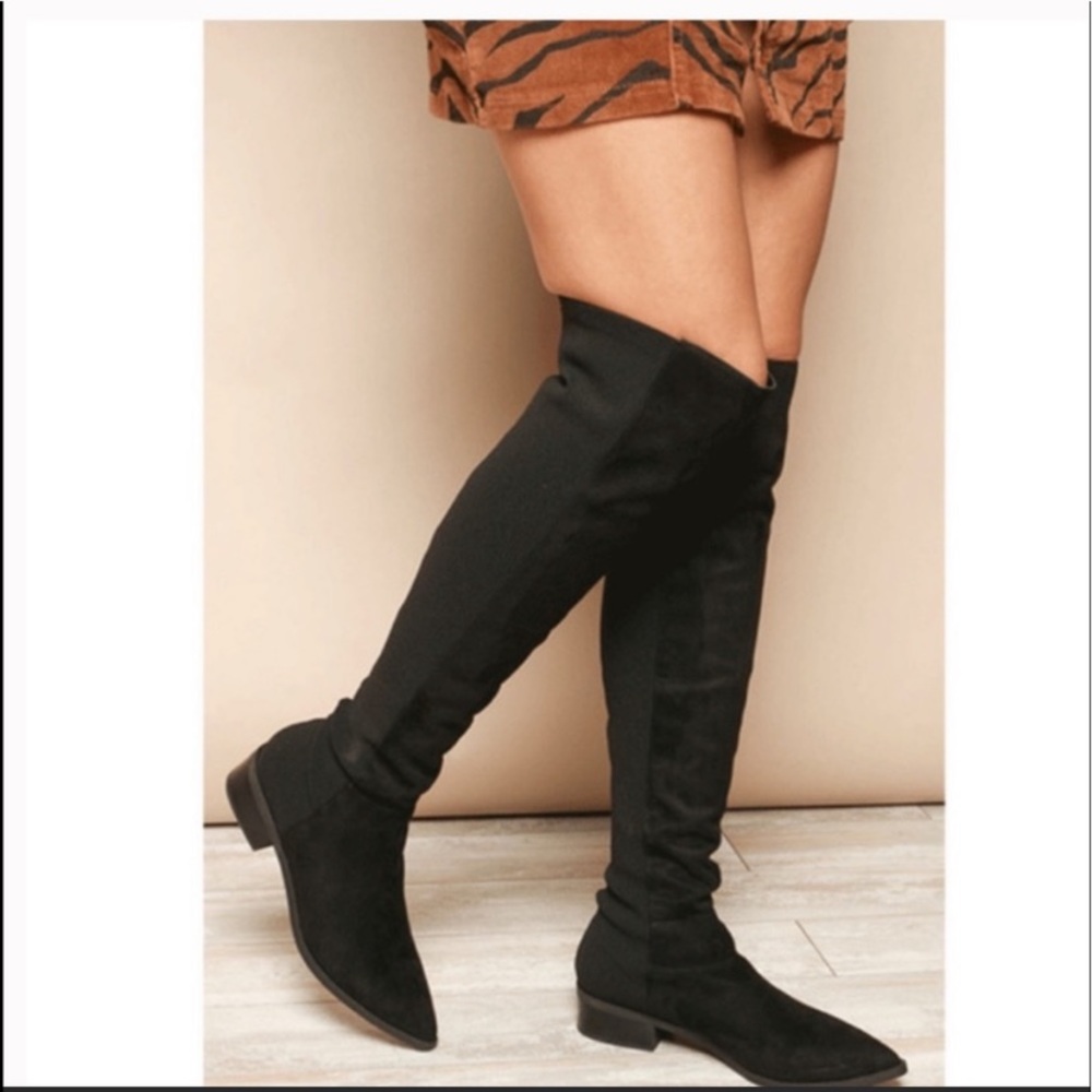 Steve Madden Jolly Black Over The Knee Boots